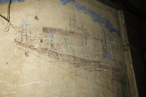 nástěnná malba na půdě