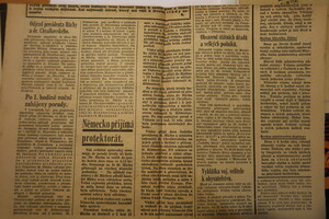 dokumenty z okolí Terezína