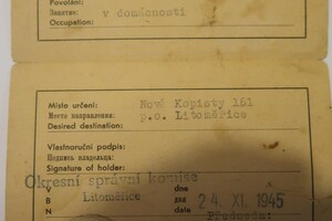 dokumenty z okolí Terezína