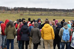 se skupinou v Birkenau