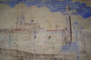 nástěnná malby na půdě